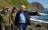 Putin first visit Iturup Kuril Islands Japan protest