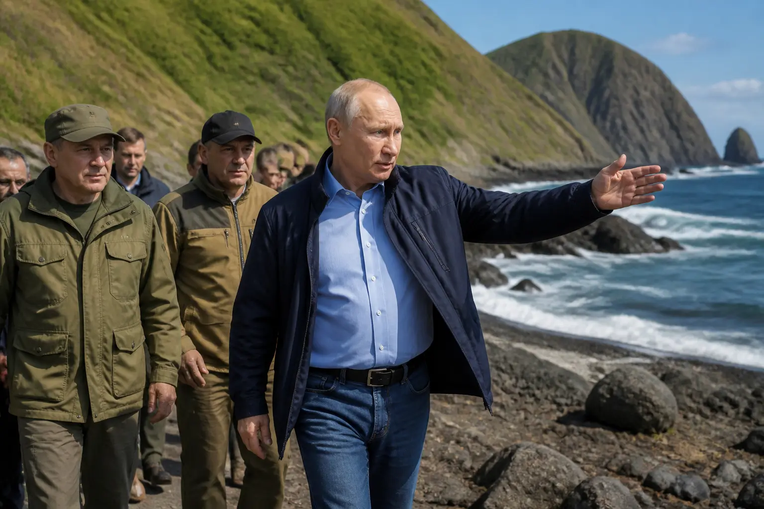 Putin first visit Iturup Kuril Islands Japan protest