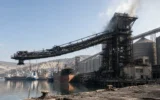 Ukraine strike damage Novorossiysk Black Sea port grain terminals