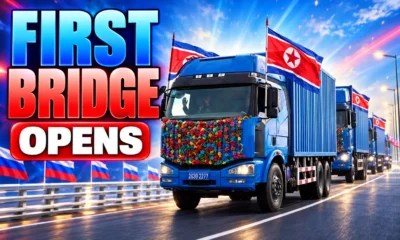 Russia North Korea first road bridge opens Tumen