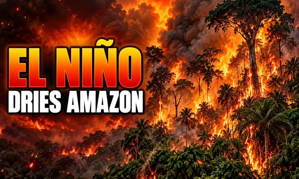 Super El Niño Amazon drought Met Office warning