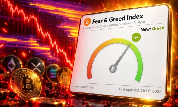 $697 million crypto longs flushed greed holds