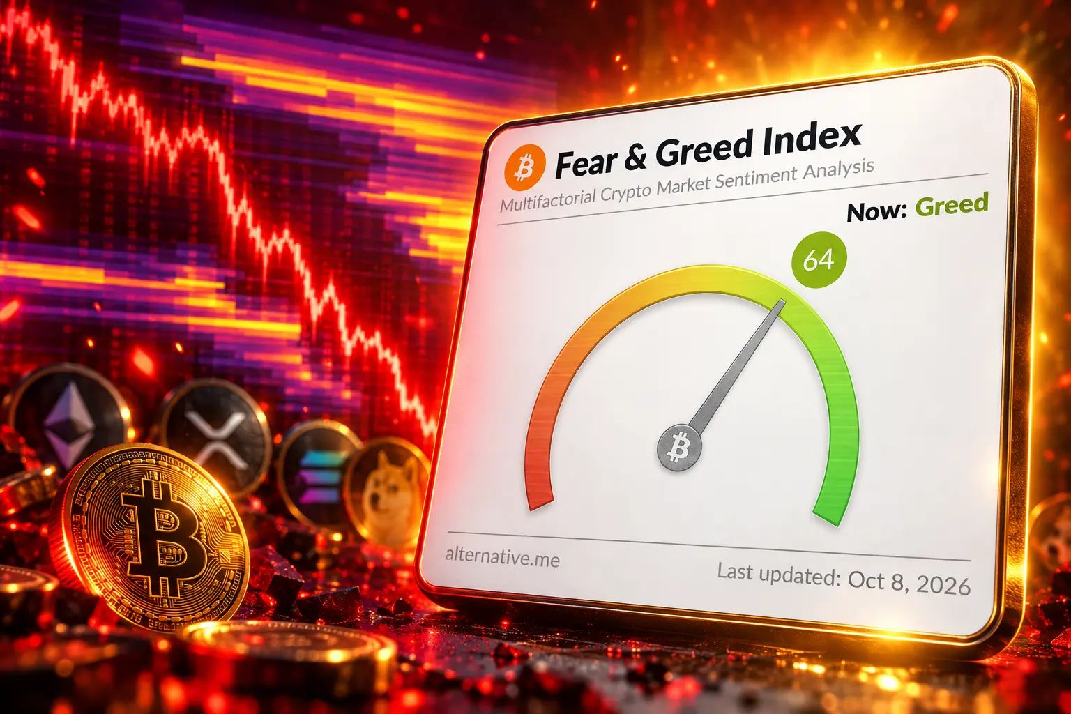 $697 million crypto longs flushed greed holds