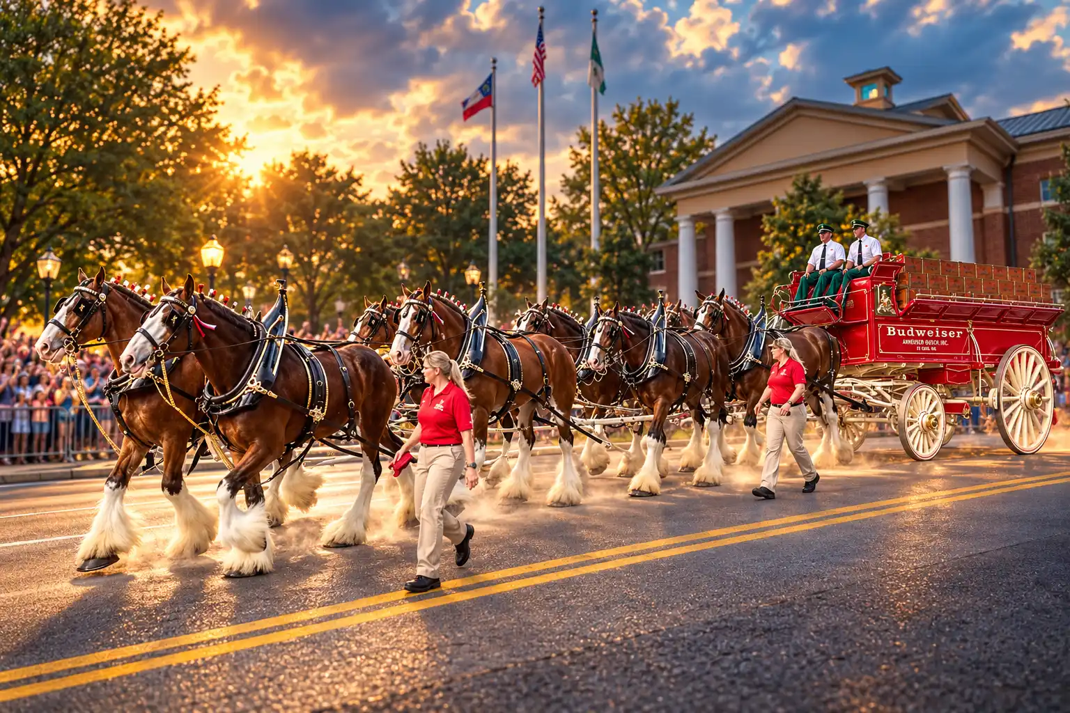 Budweiser Clydesdales Smyrna All-Star Week parade