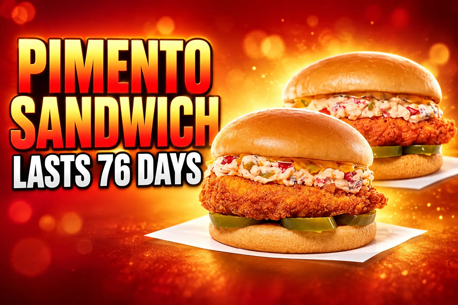 Chick-fil-A pimento sandwich lasts 76 days