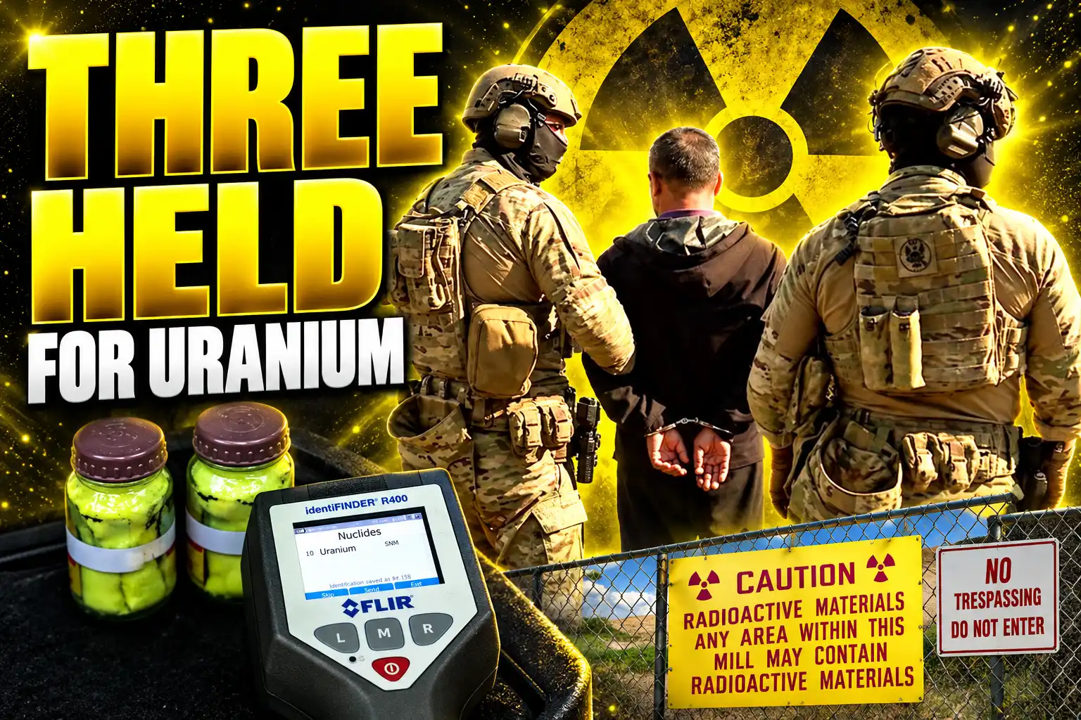 Georgia arrests three Chinese over uranium jars