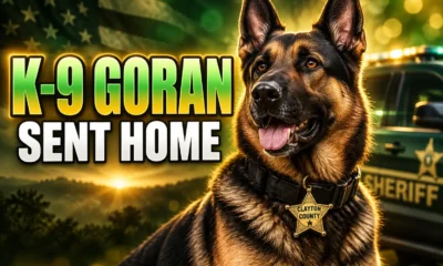 Clayton County K-9 Goran retirement gift to handler