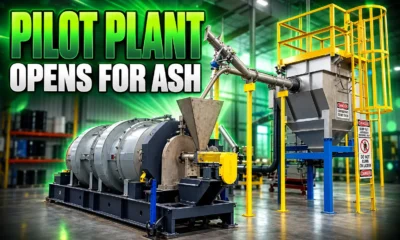 Eco Material Georgia pilot plant harvested coal ash
