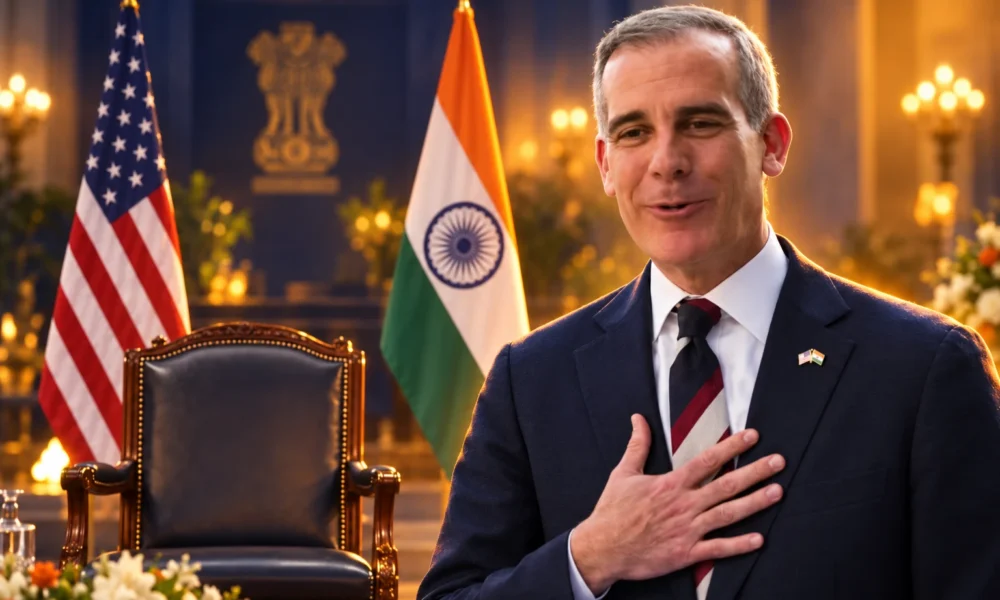 Eric Garcetti India ambassador farewell leaves vacancy