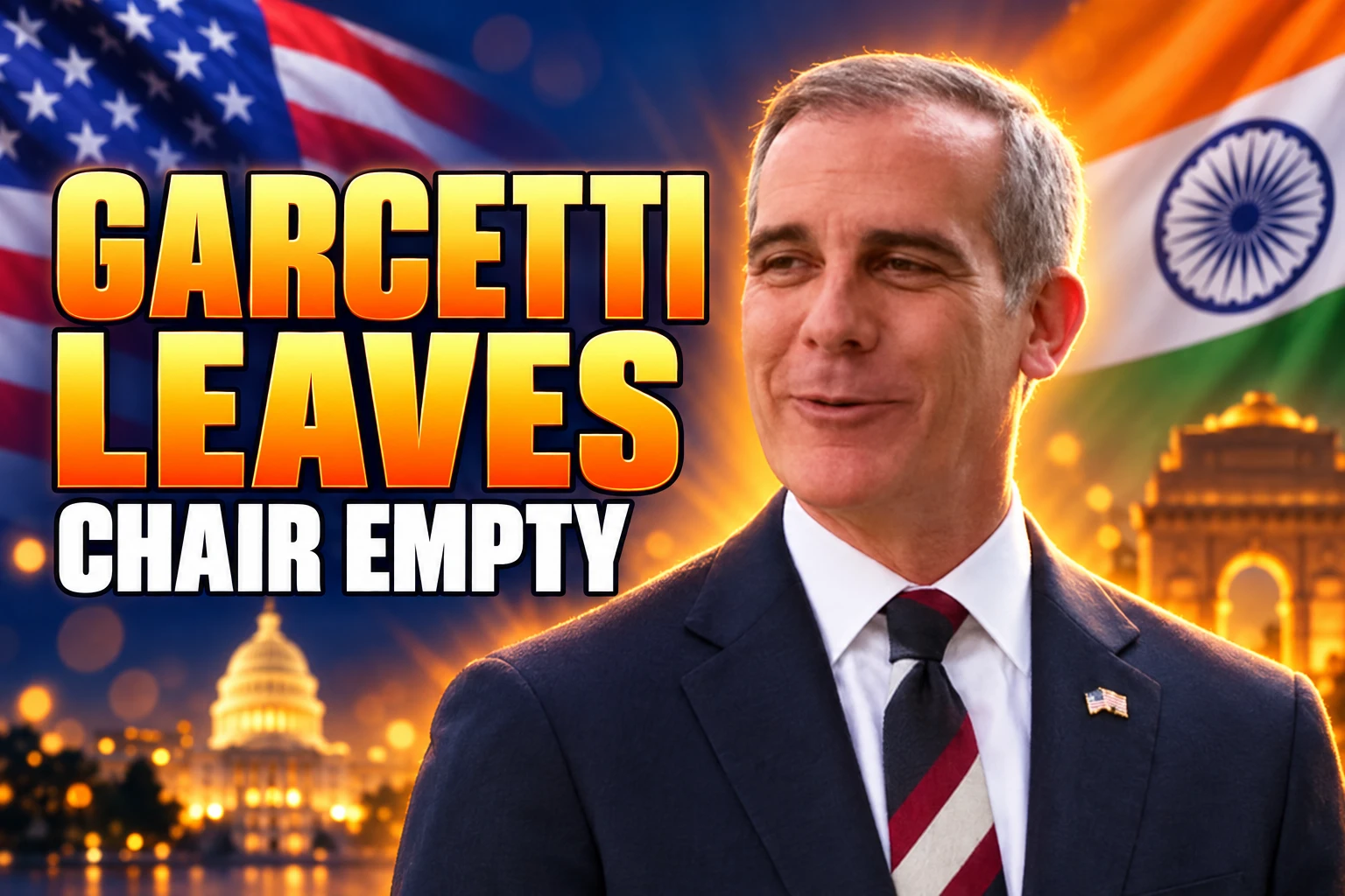 Garcetti leaves India ambassador post vacant year