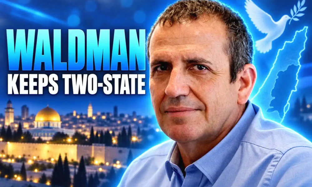 Eyal Waldman two-state stance after Nova and Gaza lab