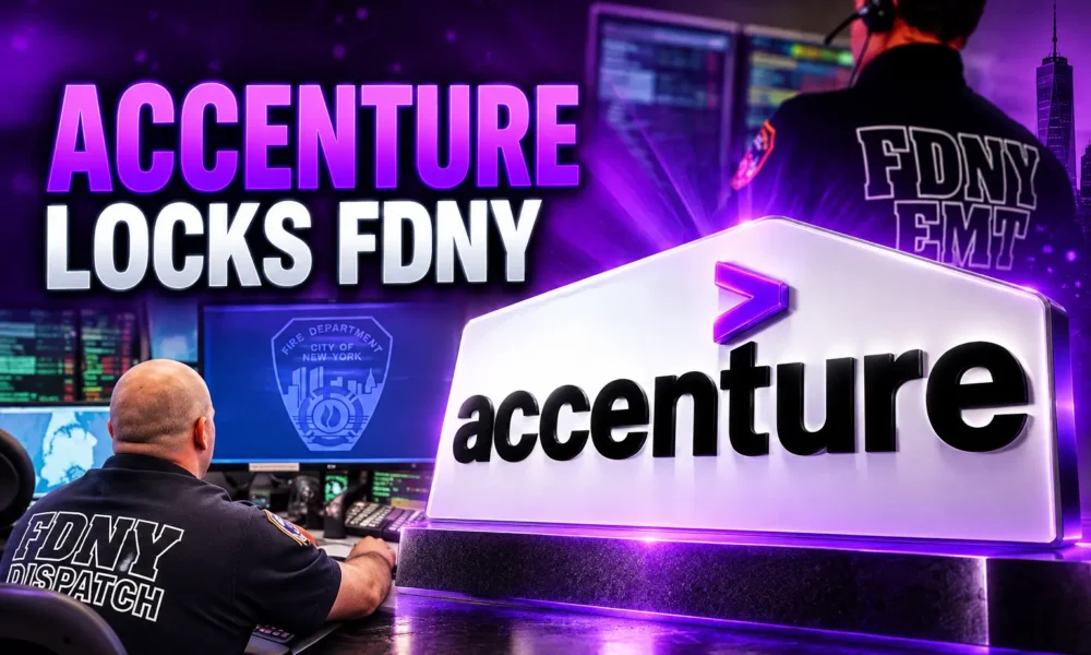 FDNY FireCAD Accenture sole source dispatch system
