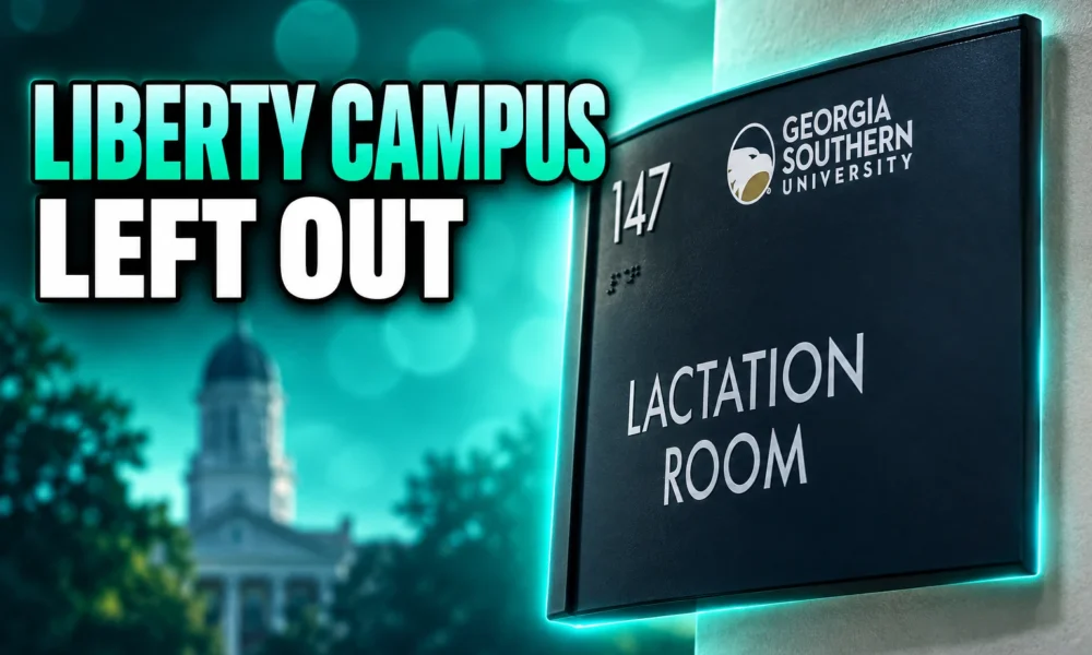 Georgia Southern Liberty campus omitted from lactation badge