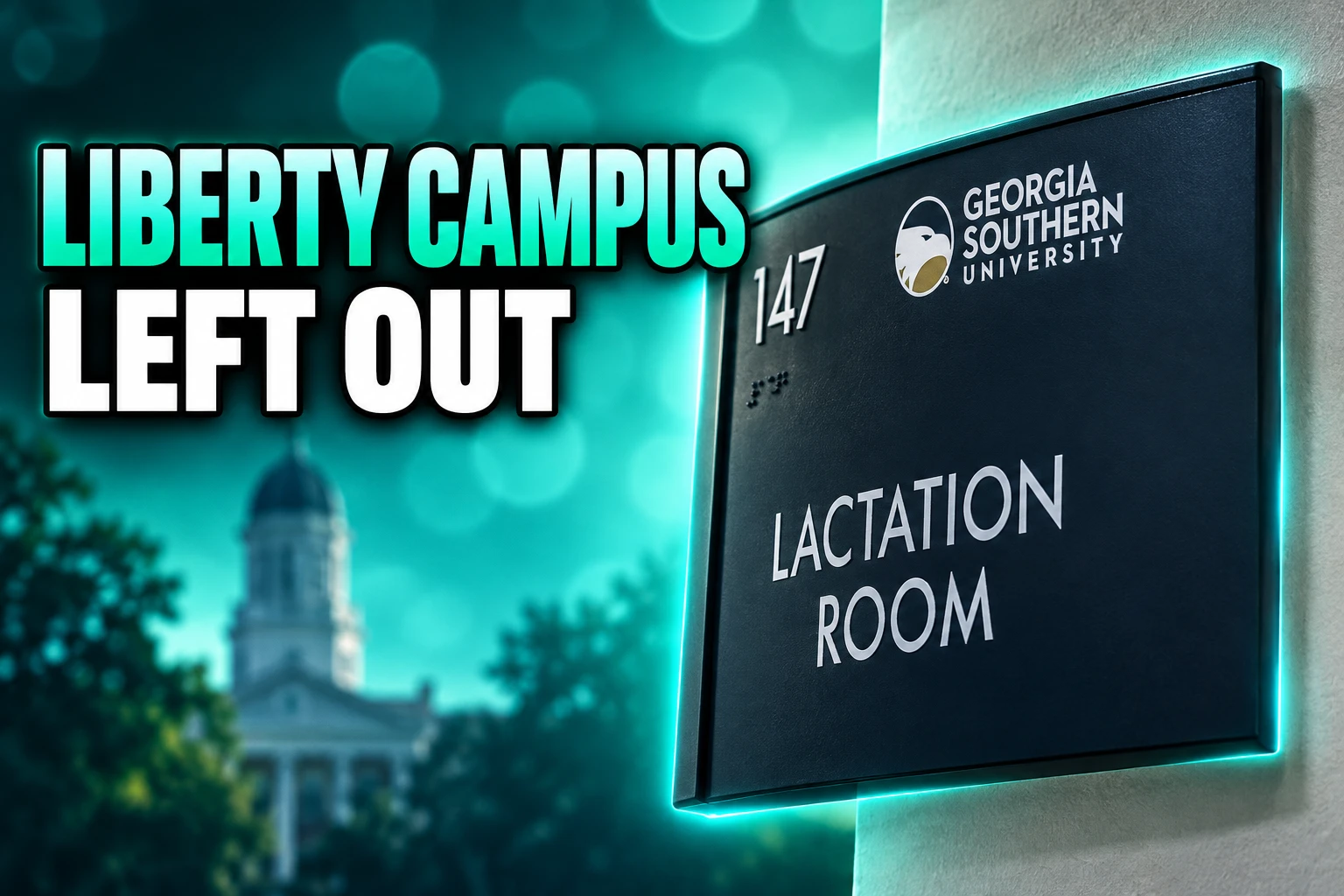 Georgia Southern Liberty campus omitted from lactation badge