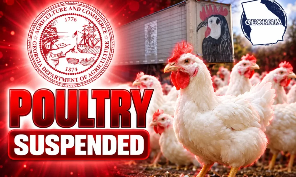 Georgia poultry sales suspended bird flu cull 2025