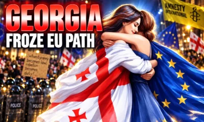 Georgia foreign agent laws protest crackdown EU freeze