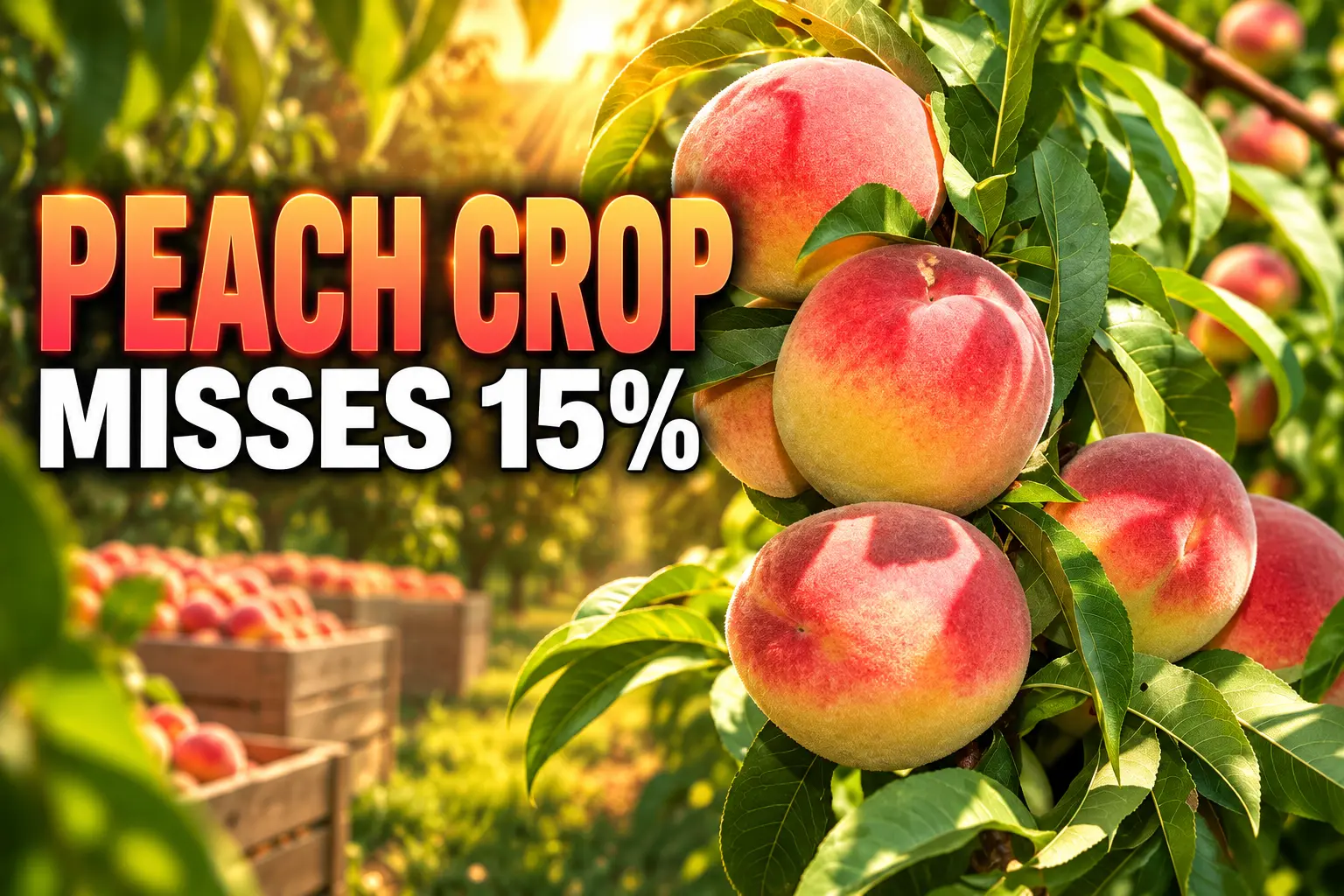 Georgia peach harvest 2025 USDA production totals
