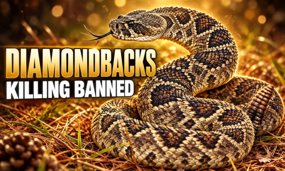 Georgia bans killing eastern diamondback rattlesnakes