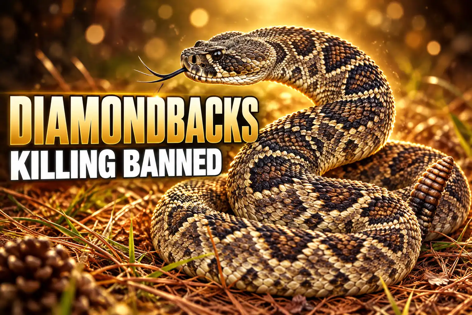 Georgia bans killing eastern diamondback rattlesnakes