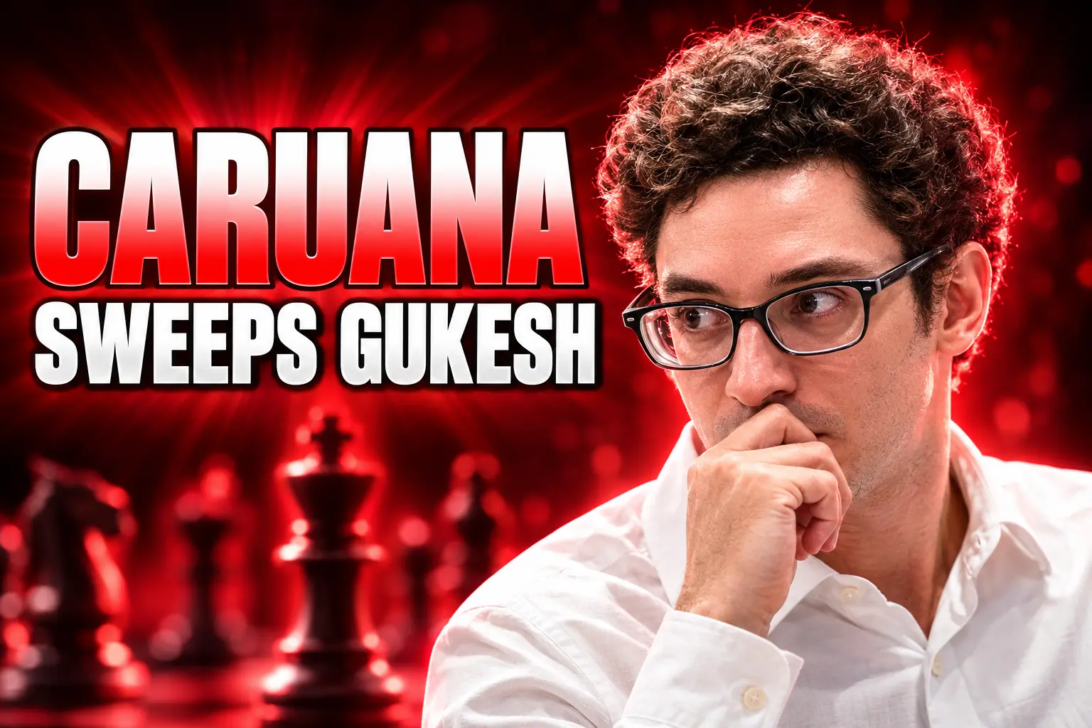 Gukesh loses to Caruana Weissenhaus Freestyle Chess