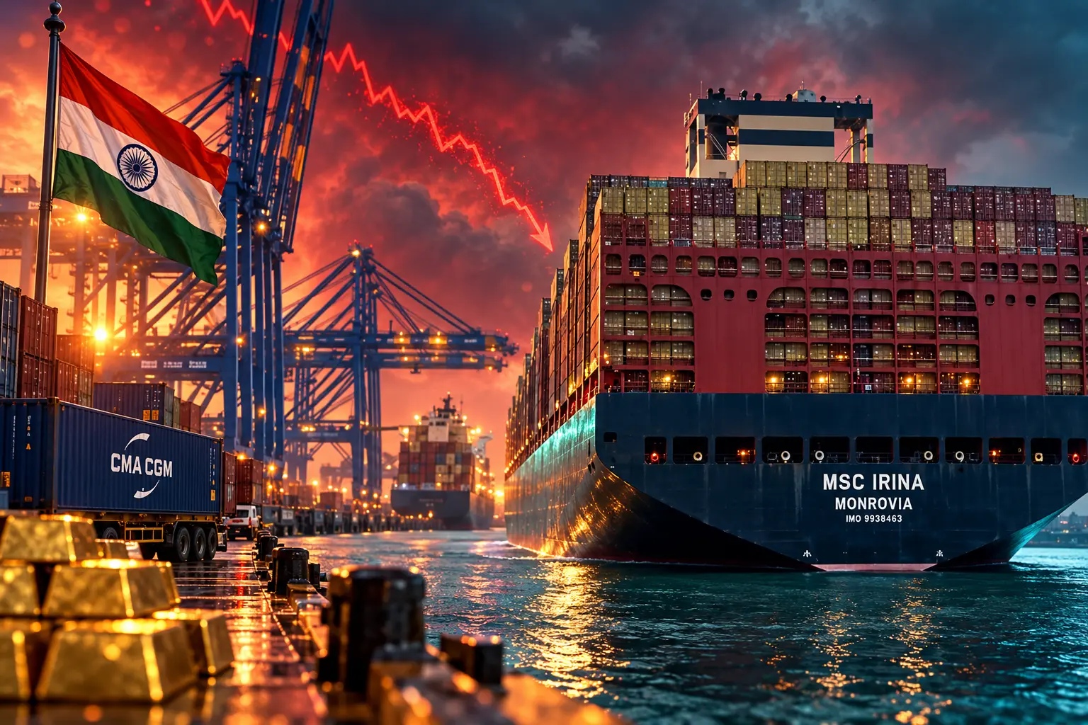 India August gold imports crash trade deficit