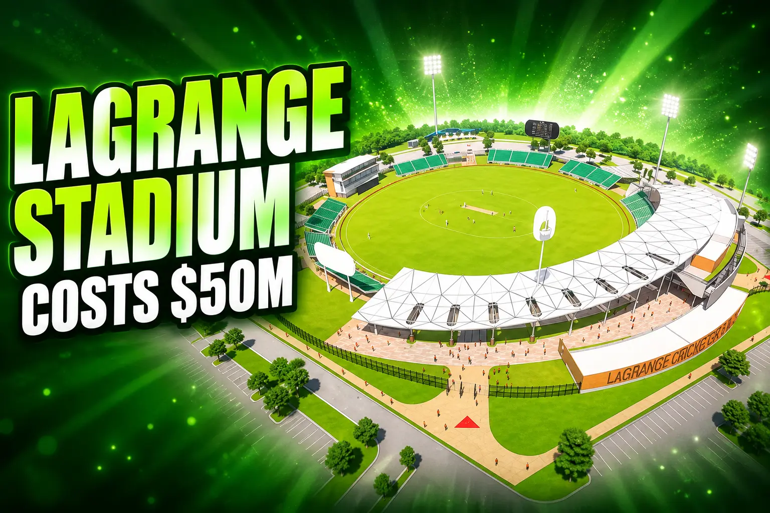 LaGrange Georgia cricket stadium 10500 seats 2027