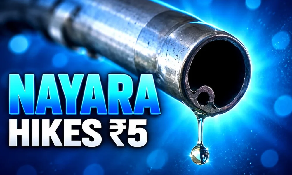 Nayara Energy petrol hike ₹5 October pumps