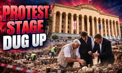 Rustaveli Avenue four-month closure protest stage