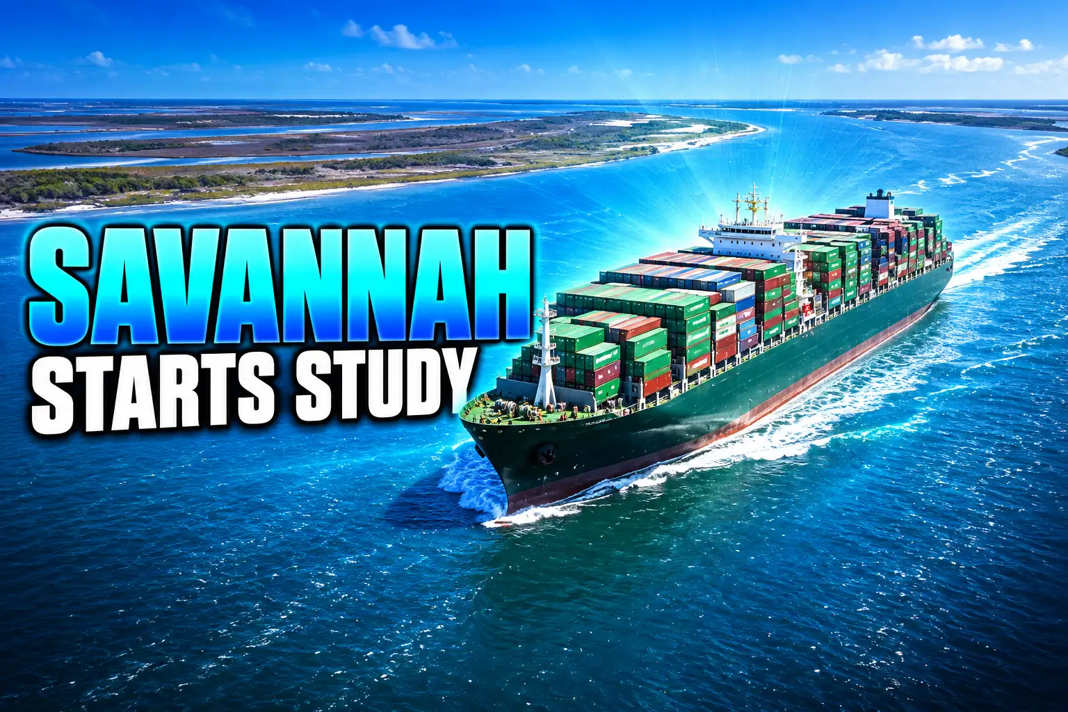 Savannah Harbor deepening study for 16,000-TEU ships