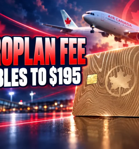 Chase Air Canada Aeroplan card $195 annual fee