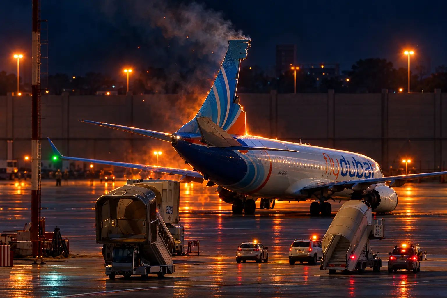 flydubai FZ1073 dives 14300 feet co-pilot axe