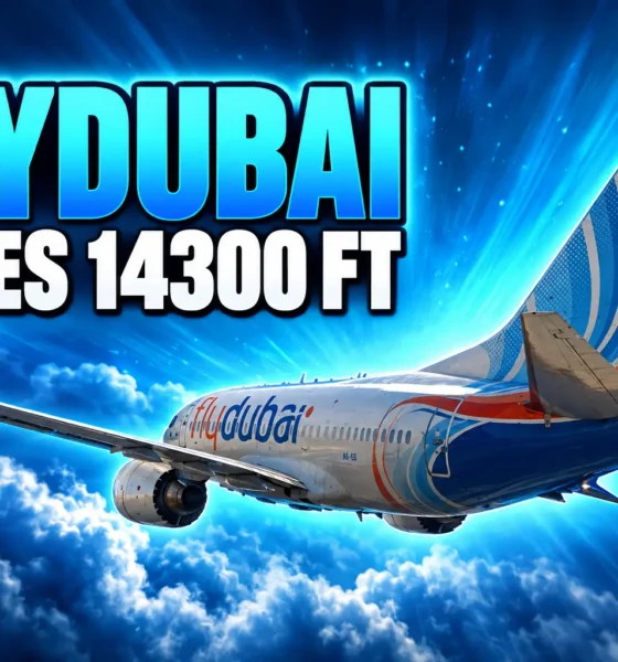 flydubai FZ1073 dives 14300 feet co-pilot axe