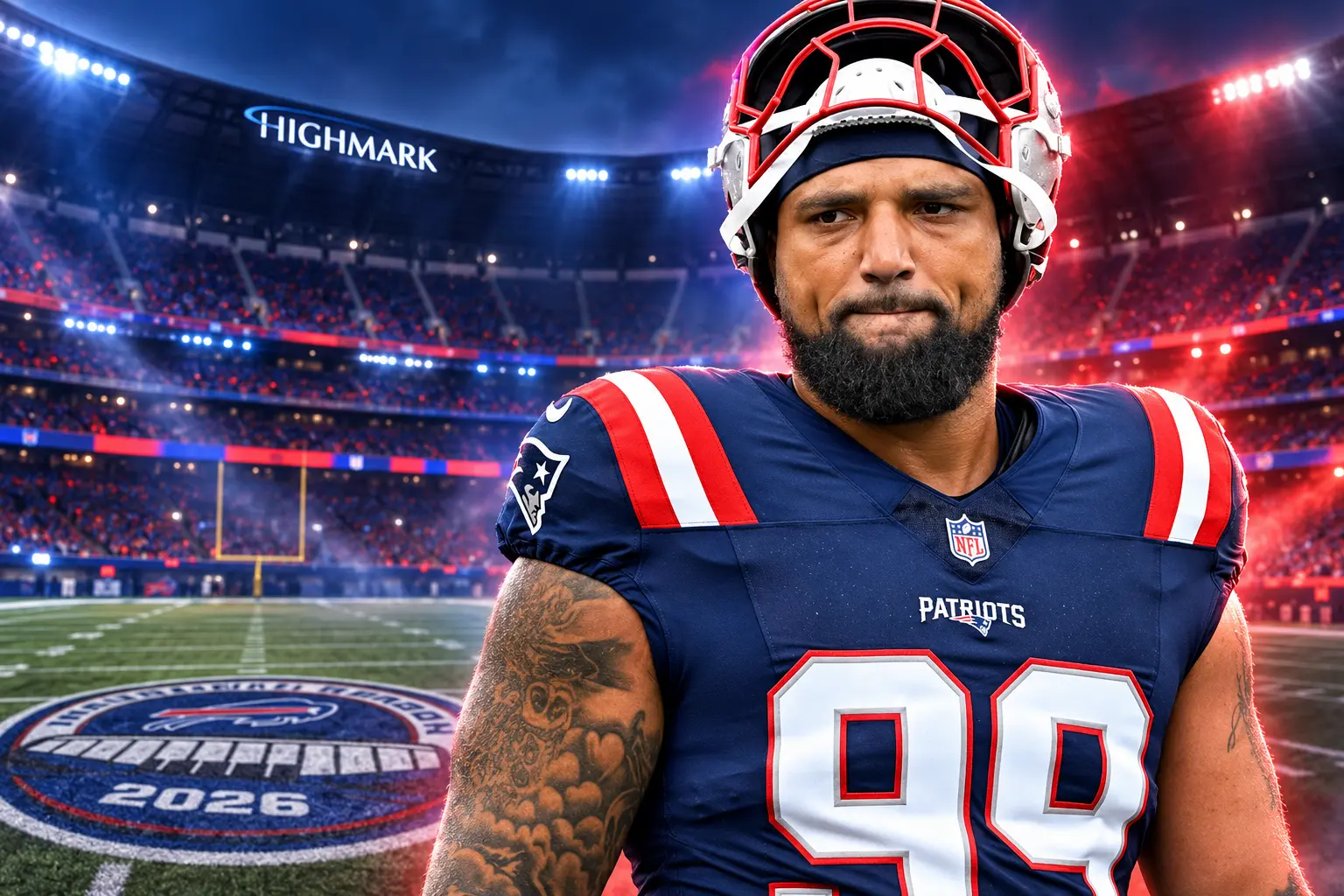 six ex-Bills Patriots visit new Highmark Stadium