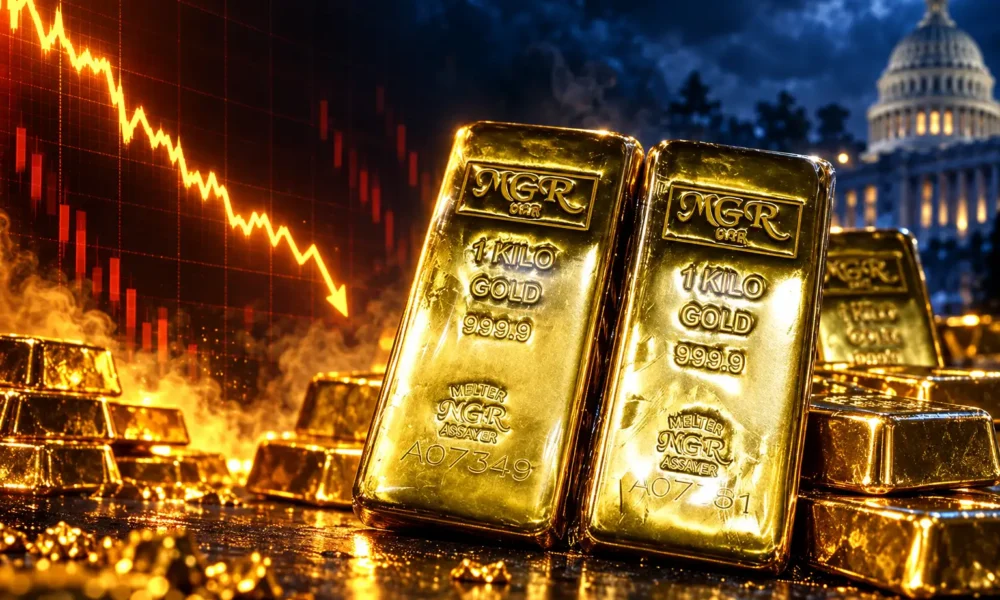 Spot gold down 3.09% after 29000 jobs
