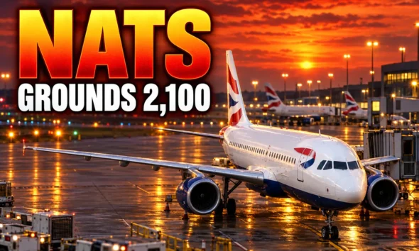 NATS Swanwick third failure nearly 2100 UK cancellations