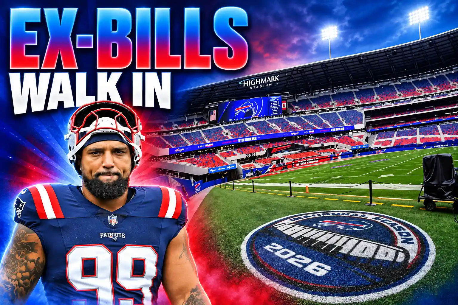 six ex-Bills Patriots visit new Highmark Stadium