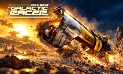 Star Wars Galactic Racer eight-second crash