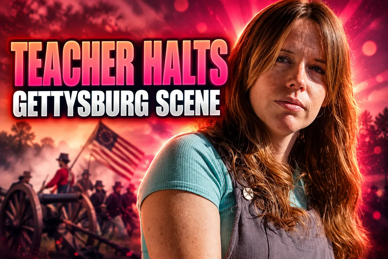 studio teacher Jean Marie Donnelly halts Gettysburg Netflix scene
