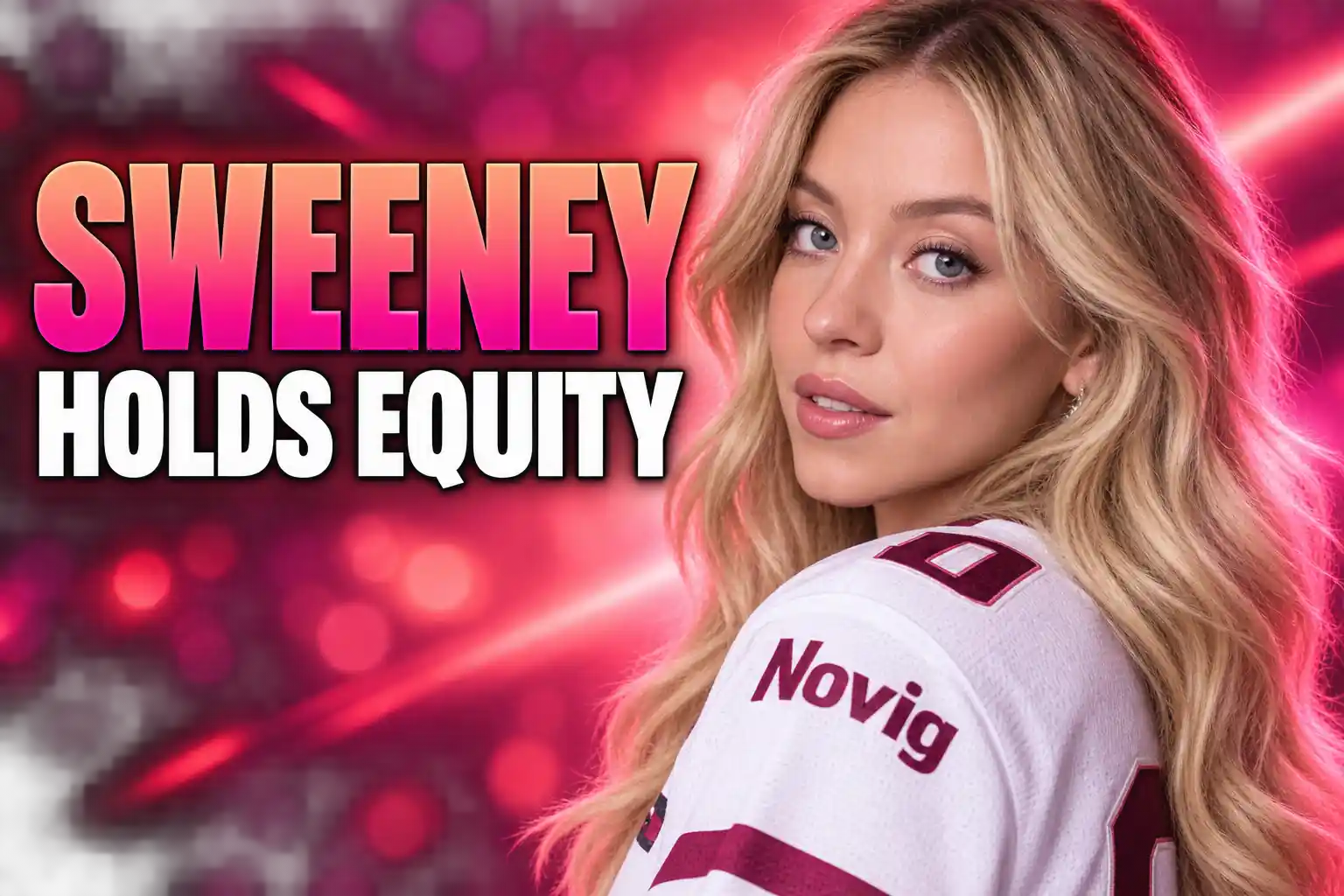 Sydney Sweeney Novig equity holder Just Sports ad