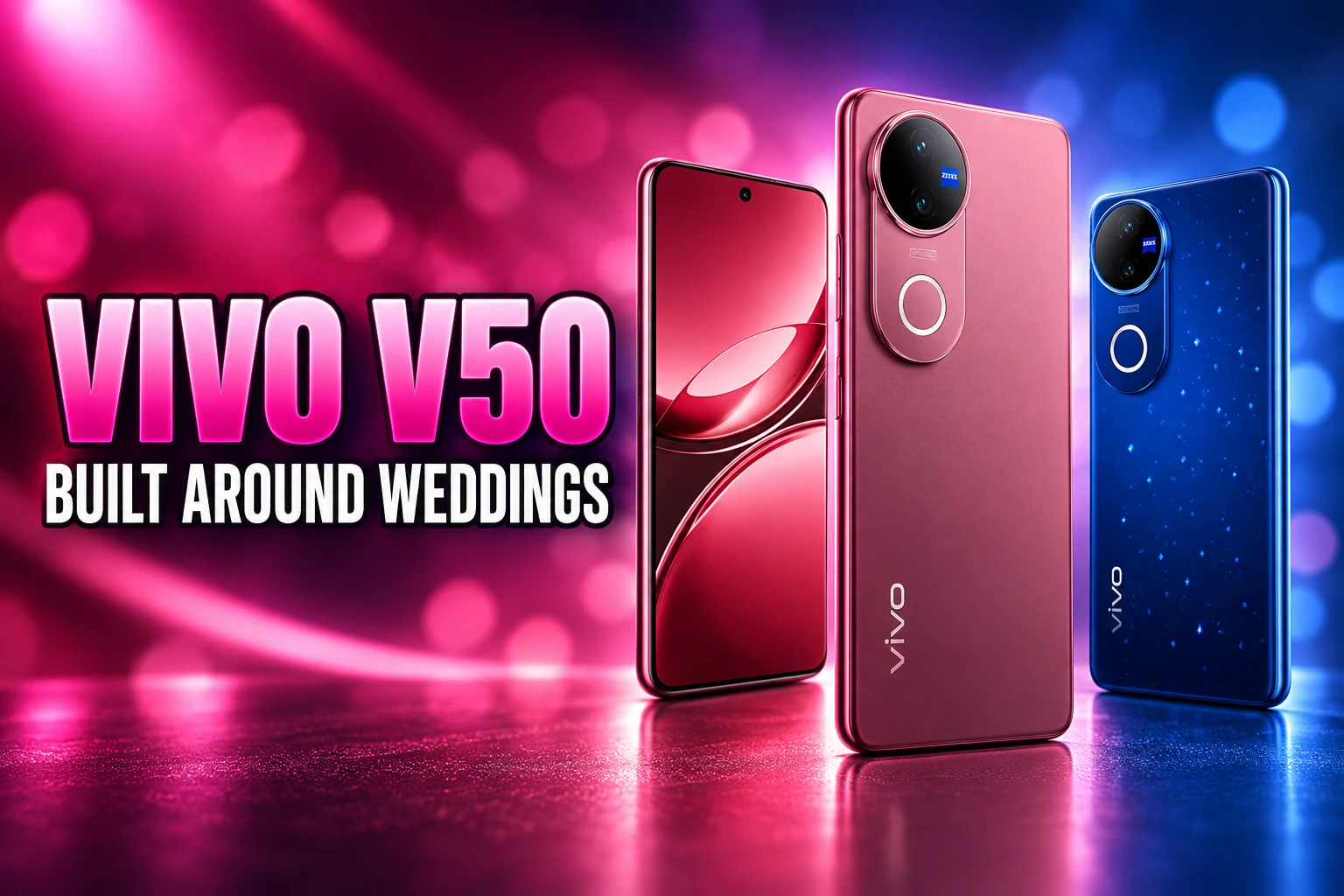 vivo V50 India launch wedding portrait mode